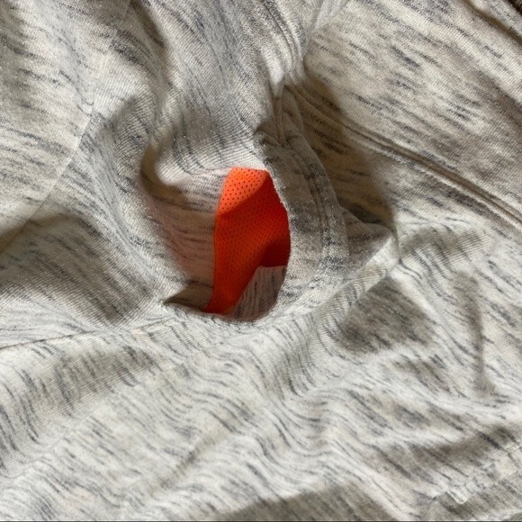 5/$25 Tek Gear Exercise Lightweight Heather Neon Accent Pullover Hoodie Small - Picture 4 of 7